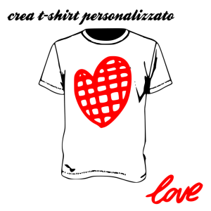 crea maglietta san valentino