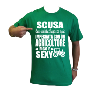 fidanzata con un agricoltore sexy e figo