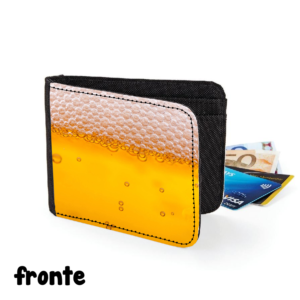 fronte portafoglio birra beer ubriaco brillo alcool gadget regalo