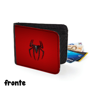 fronte portafoglio spiderman uomo ragno originale gadget figo comodo regalo