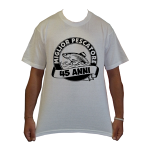 maglietta t-shirt pesca miglior pescatore compleanno loghi pescatore