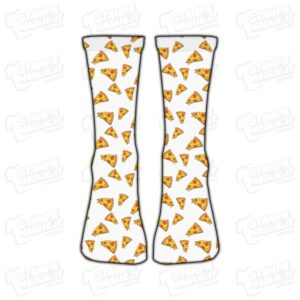 Calzino Calzettino personalizzato Pizza pizzetta pizzettina cibo grasso street food formaggio mozzarella pomodoro simpatico divertente regalo moda stampato idea regalo gift sorpresa calza piede