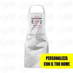 Grembiule Buona festa della mamma alla mia migliore amica sorpresa gadget personalizzato stampa stampato 24ore last minute bambino pensiero