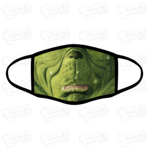 Mascherina Grinch programmi bordo nero film tv personaggi natale cattivi cattivo hate cristmash odio il natale feste regalo divertente simpatico lavabile covid