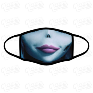 Mascherina La sposa cadavere Emily The corpse brige Tim Burtun Halloween lavabile simpatica divertente femminile giorno dei morti labbra covid19 coronavirus viso bocca.png
