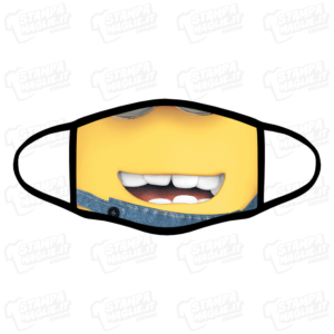Mascherina Minions minion cattivissimo me cartone gioco tv personaggi regalo bambini animazione divertente simpatico disney pixar lavabile covid