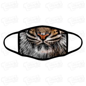 Mascherina Tigre Tiger Il libro della giungla Shere Khan bordo nero regalo sorpresa divertente simpatica lavabile cartone animazione bambini bambino bambina personaggio covid