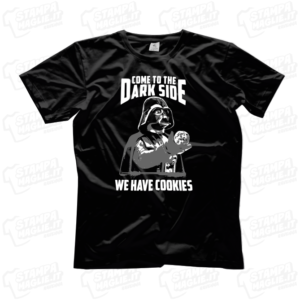 T-shirt Come in to the dark maglietta simpatica star wars divertente comica comic film tv logo storm trooper