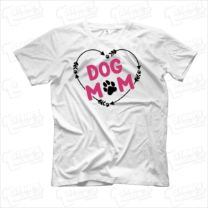 T-shirt Mom dog simpatica carina divertente maglia mamma cane cucciolo amici a quattrozampe zampette cagnolino dog bambini bambino peloso pelosetto amore cuore