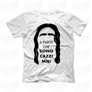 T-shirt maglia maglietta A parte che sono cazzi miei Elio Elio e le storie tese LoL lol chi ride è fuori fedez Amazon Prime meme programma tv risata ridere Lillo