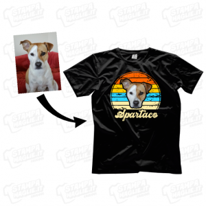 T-shirt maglia maglietta vintage con foto personalizzata cane gatto animale domestico amico peloso animal lover dog cat cani gatti nomi amici a quattro zampe regalo last 24 ore minute