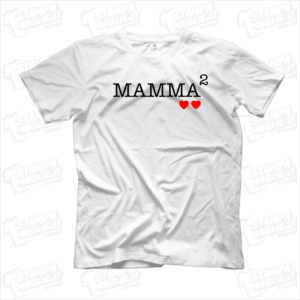 Tshirt maglia maglietta Mamma alla seconda regalo festa della mamma cuori bambini