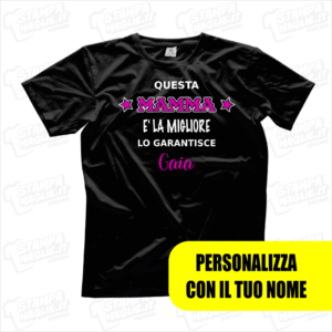 Tshirt maglia maglietta Questa mamma è la migliore singolo regalo festa della mamma