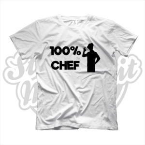 maglietta t-shirt maglia tshirt idea regalo lavoro 100% chef