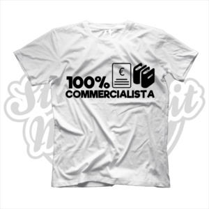 maglietta t-shirt maglia tshirt idea regalo lavoro 100% commercialista