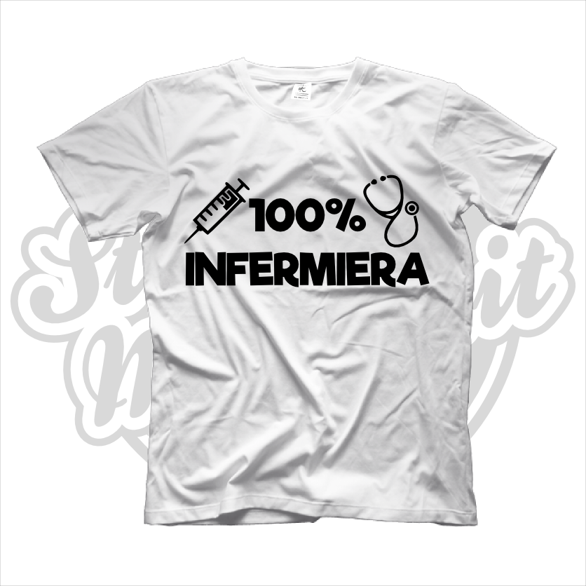 Maglietta T Shirt lavoro 100 infermiera