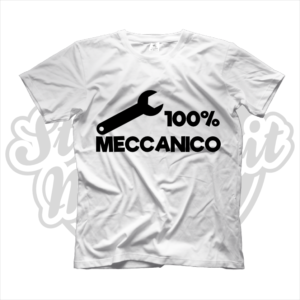 maglietta t-shirt maglia tshirt idea regalo lavoro 100% meccanico