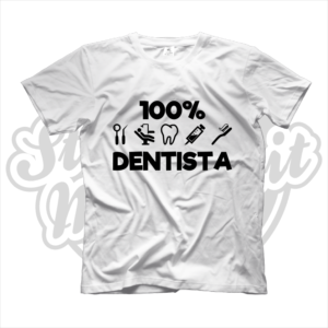 maglietta t-shirt maglia tshirt lavoro 100% dentista