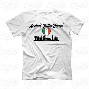 maglietta tshirt t-shirt covid-19 andrà tutto bene italia roma pisa milano genova brescia codogno prospettiva coronavirus maglietta simpatica pandemia covid19 italia