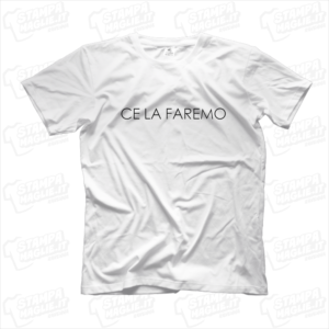 maglietta tshirt t-shirt covid-19 ce la faremo thin italia roma pisa milano genova brescia codogno prospettiva coronavirus maglietta simpatica pandemia covid19 italia