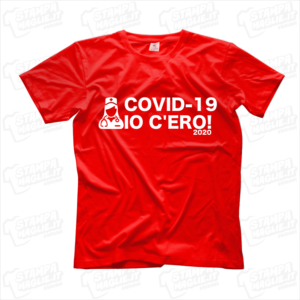 maglietta tshirt t-shirt covid-19 io c'ero infermiera coronavirus maglietta simpatica pandemia covid19 italia