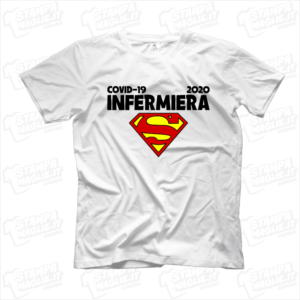 maglietta tshirt t-shirt covid-19 super infermiera coronavirus maglietta simpatica pandemia covid19 italia