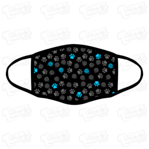 mascherina bordo nero gatto azzurro maschio pet animale domestico gattaro gattara cucciolo cat personalizzata covid19 lavabile simpatica divertente sublimatica