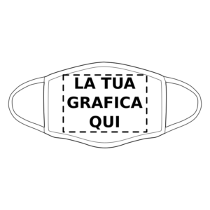 mascherina personalizzata adulto bianca