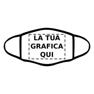 mascherina personalizzata adulto nera