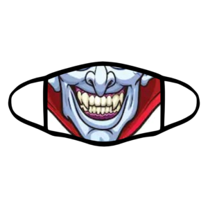 mascherina bordo nero dracula personalizzata covid19 lavabile divertente simpatica