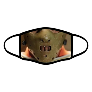 mascherina bordo nero hannibal lecter personalizzata covid19 lavabile