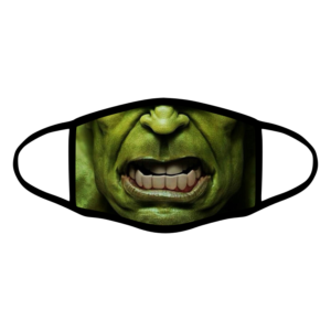 mascherina bordo nero hulk personalizzata covid19 lavabile