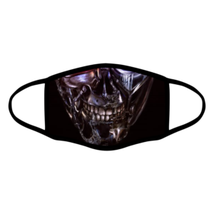 mascherina bordo nero terminator personalizzata covid19 lavabile