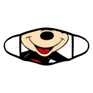 mascherina bordo nero topolino personalizzata covid19 lavabile