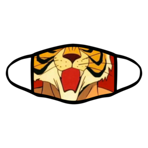mascherina bordo nero uomo tigre tigerman personalizzata covid19 lavabile