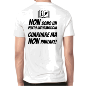 t-shirt non sono un punto informazioni guardare ma non parlare pesca sto pescando simpatica divertente regalo pescatori