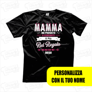 tshit maglia maglietta mamma ho provato a cercarti il più bel regalo ma hai già me regalo festa della mamma